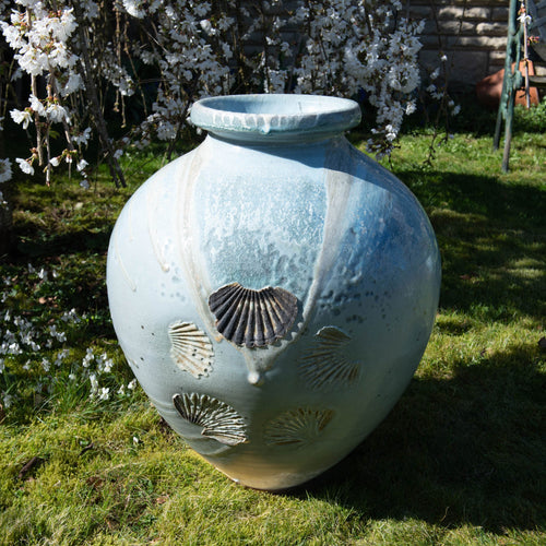 Grand pot en céladon cendré