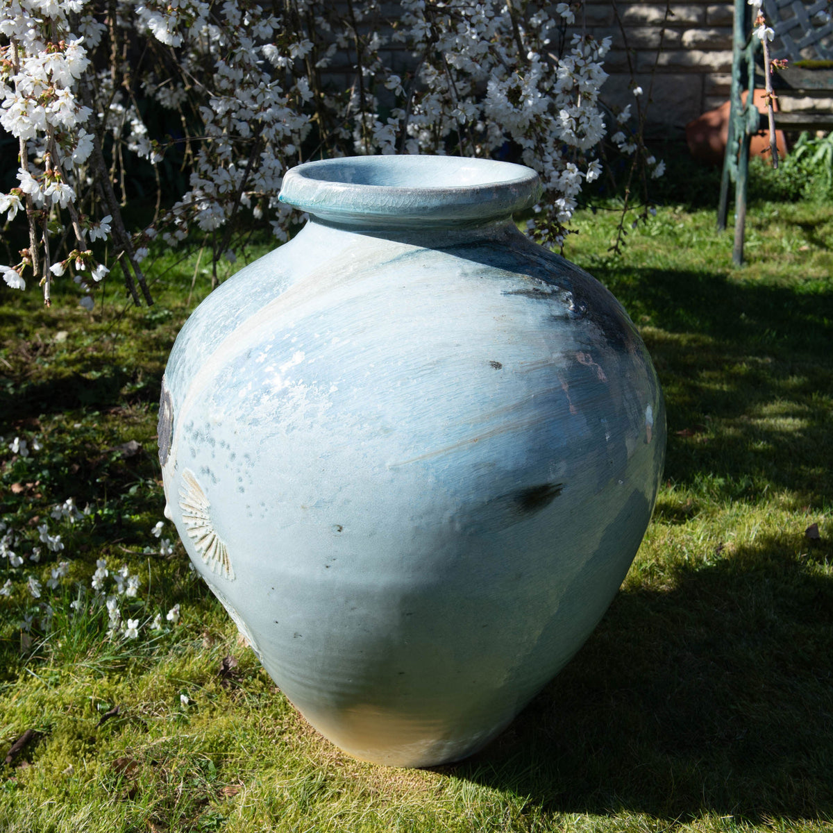 Grand pot en céladon cendré