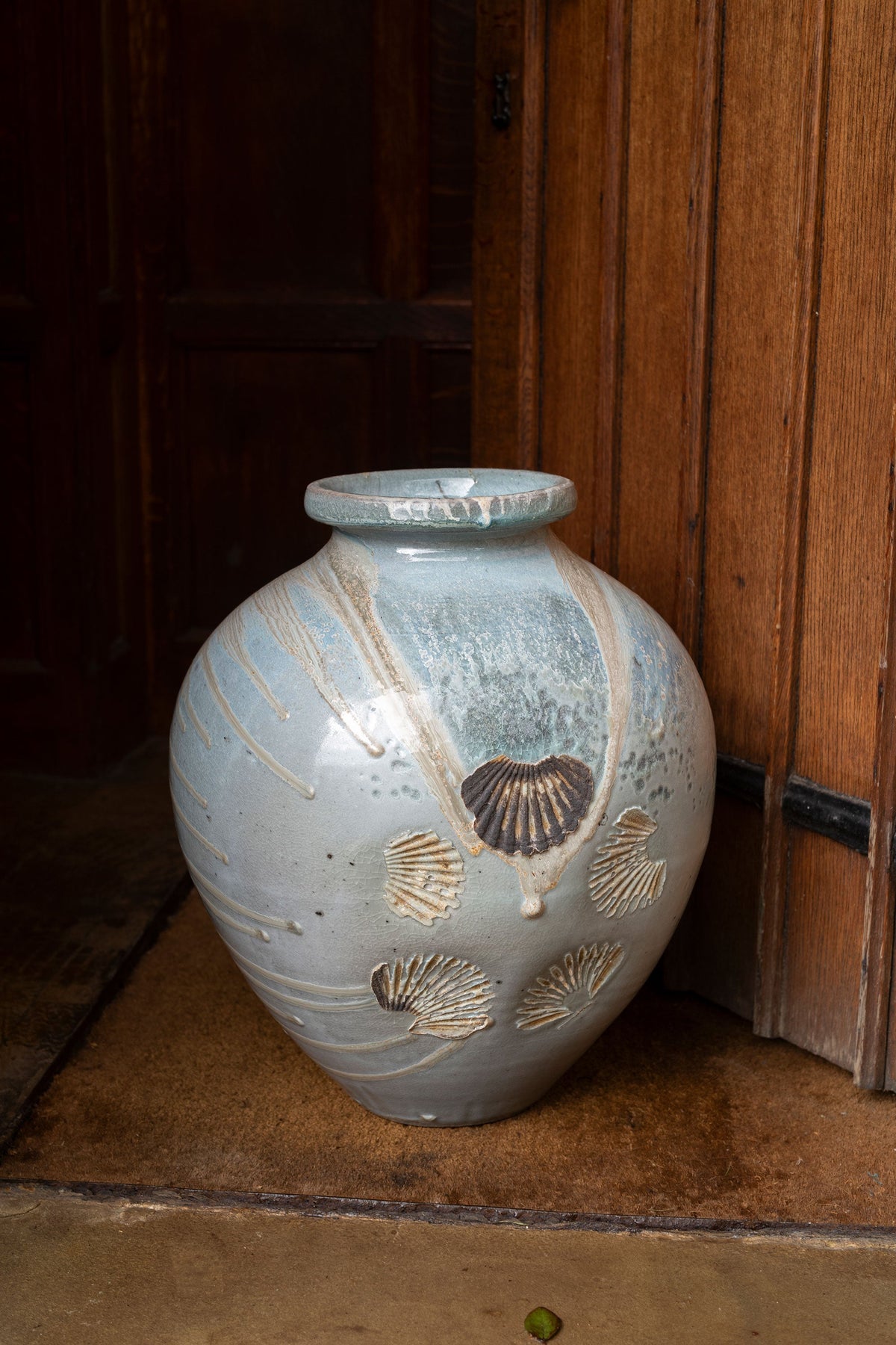 Grand pot en céladon cendré