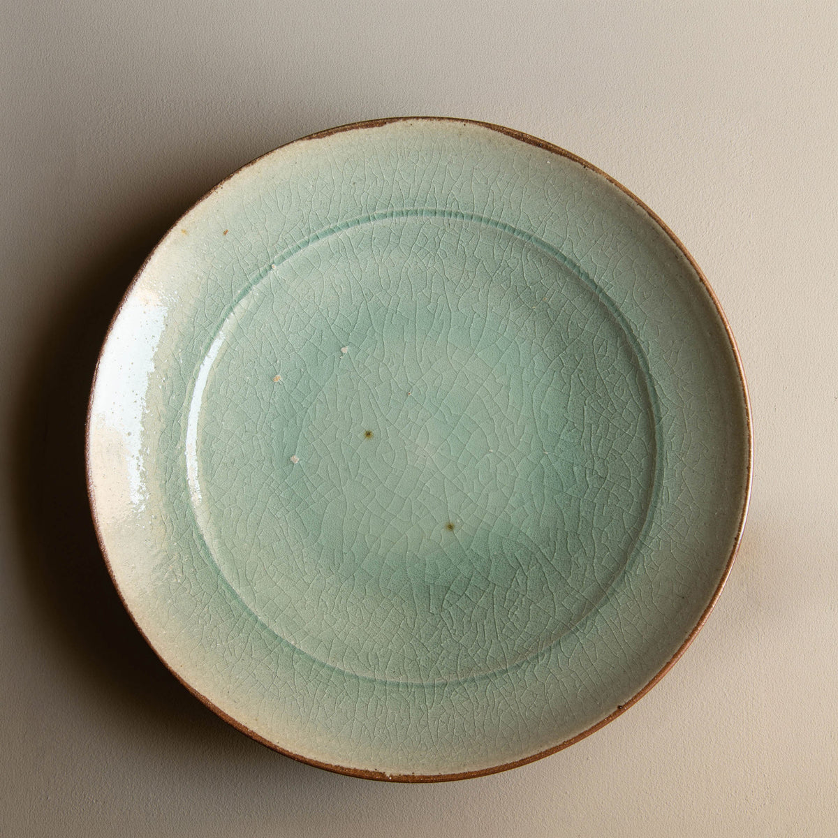 Grand plat céladon