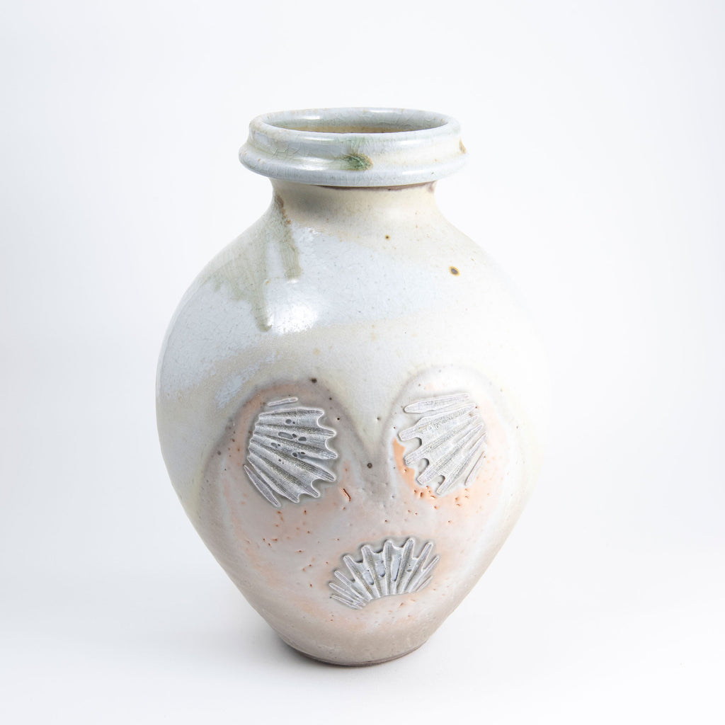 Vase rond Shino blanc