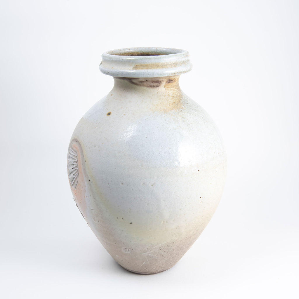 Vase rond Shino blanc
