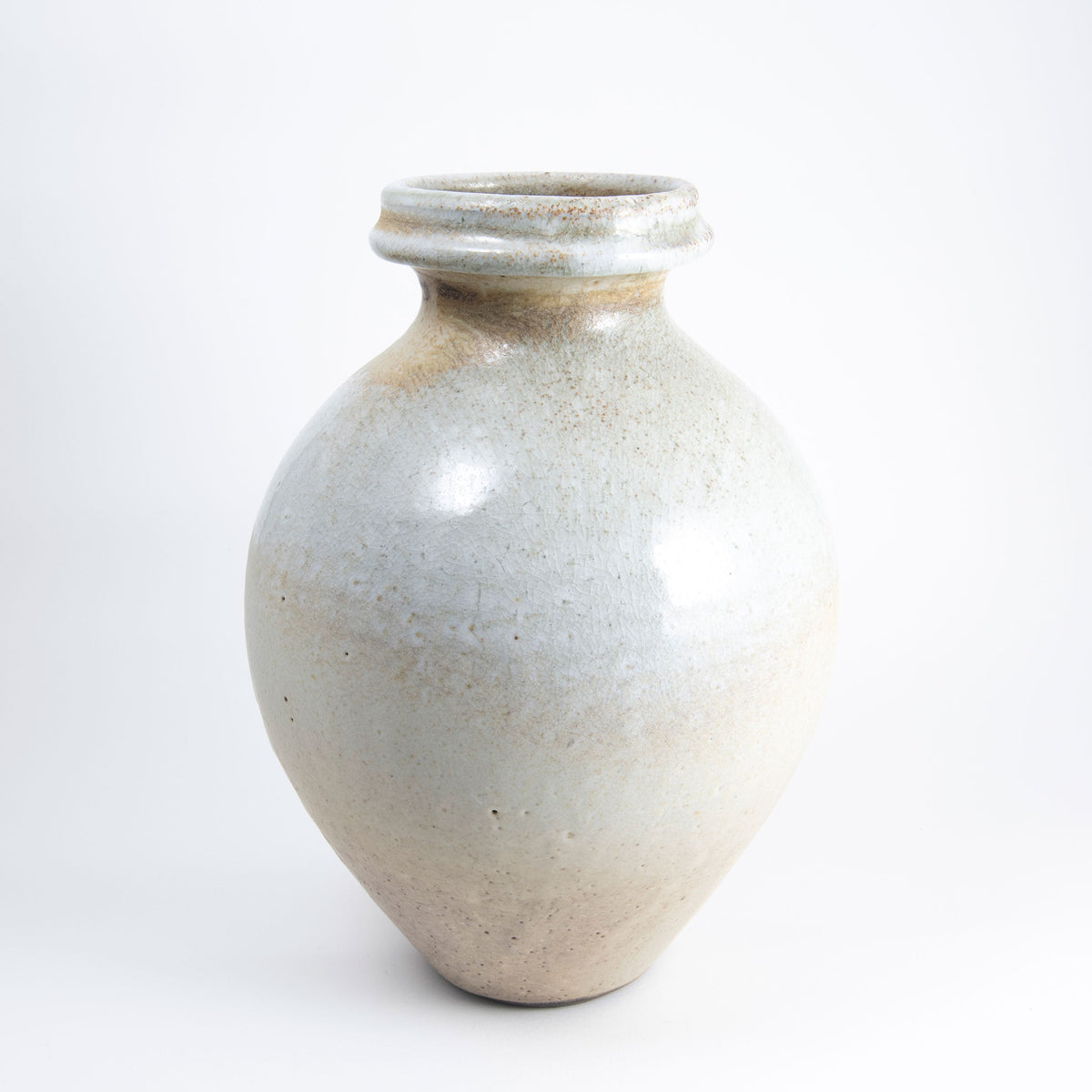 Vase rond Shino blanc
