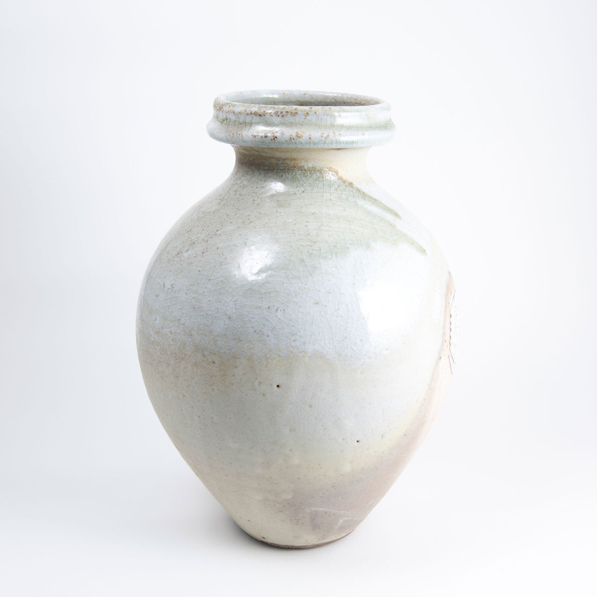 Vase rond Shino blanc