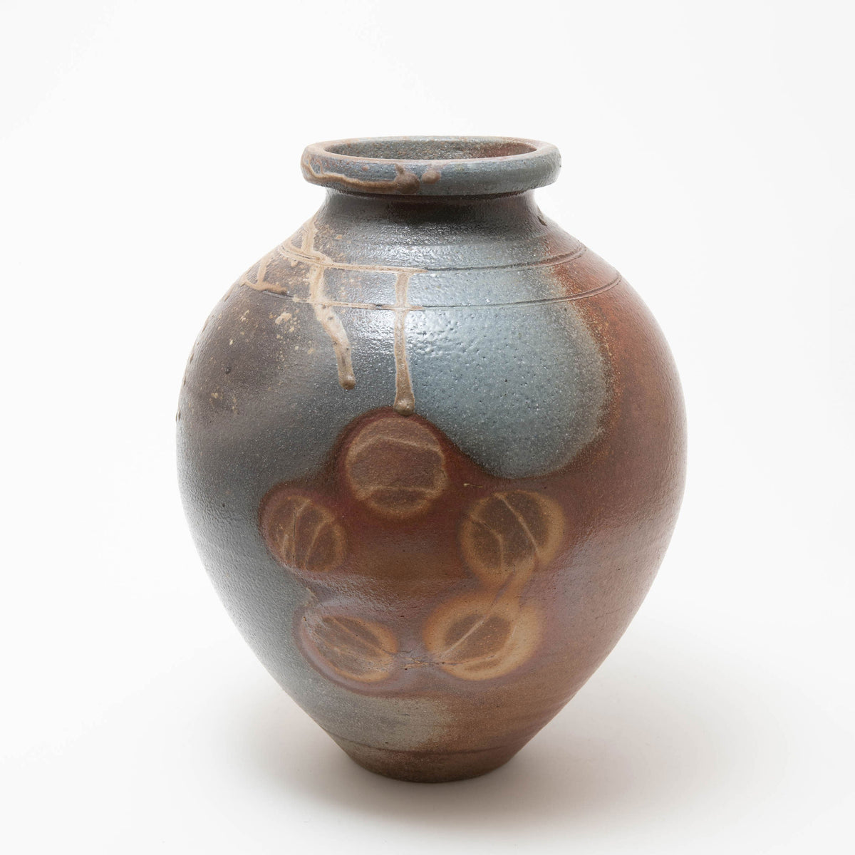 Grand pot en terre cuite latérale non émaillée