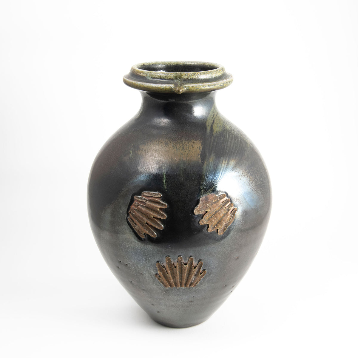 Vase Rond Kaki