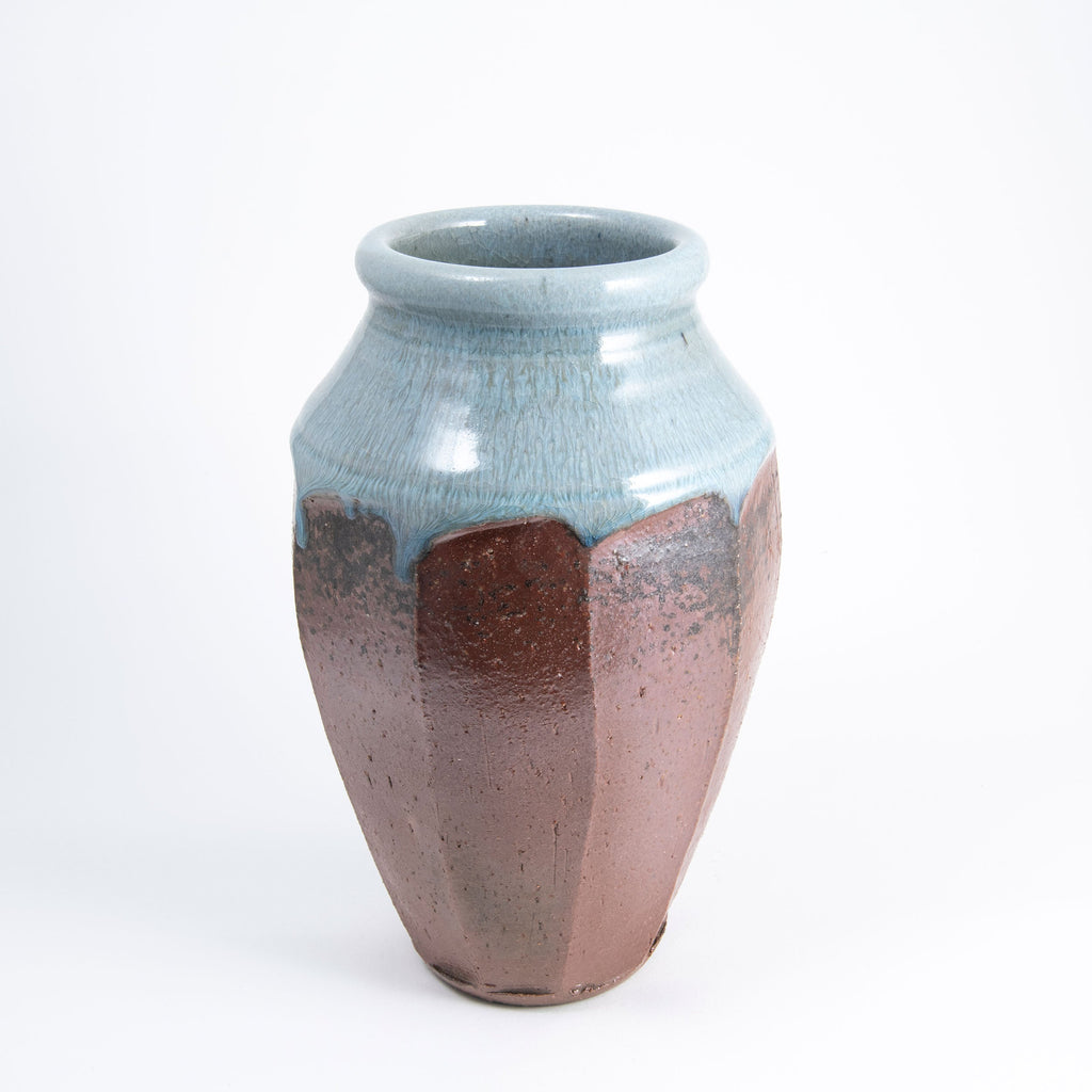 Vase haut à facettes